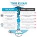 Tool Klean Pro Sanitizer: USA Professional Grade Sanitizing Machine for Salons, Barbers, Manicure - EPA Registered, Lab Certified to Kill 99.99% of Germs in 3 Mins - Pink - Buy Online on GoSupps.com