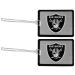 Siskiyou NFL Oakland Raiders Vinyl Luggage Tag, 2pk, Black, One Size