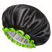 Mikimini Black Shower Hood for Women Men & Girls 2-Pack Reusable Waterproof Bathing Hood with Soft PEVA Lining Stretchy Medium Black & Green - Buy Online on GoSupps.com