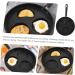 Milisten 2 Pcs Omelet Pan Induction Cooker Pan Mini Skillet Egg Frying Pan Breakfast Skillet Pan Heart Shaped Kitchenware Ceramic Bakeware Omelette Pan 3 Egg Burger Plate Multifunction Iron 39X22X3cmx2pcs Blackx2pcs - Buy Online on GoSupps.com