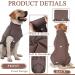 Hjyokuso Dog Sweater | Fleece Coat for Small Medium & Large Dogs | Warm Brown Winter Jacket | Outdoor Dog Coat - XL - Buy Online on GoSupps.com