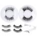 Buy Wiwoseo Magnetic Eyelashes - Reusable Dual Magnetic Lashes for Natural Look | No Glue Clear Band Includes Applicator - 2 Pairs D-Natural - Buy Online on GoSupps.com