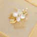 Rhinestone Pearl Bridal Hair Comb Slides - Wedding Hair Accessories for Bride & Bridesmaids - Buy Online on GoSupps.com
