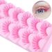 16MM Colored Eyelashes - 6 Pairs 3D Fluffy Soft Faux Mink Lashes for Christmas Cosplay - Buy Online on GoSupps.com
