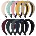Hbselect 10stk hair tires ladies wide hair bands forehead straps dexter colors for everyday concerts party make-up thick hair 10stk colors b