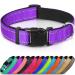 Joytale Dog Collar Reflective Dog Collar for Medium-Sized Dogs M Purple M (Pack of 1) Purple
