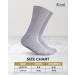 Diabetic Socks with Grips for Women & Men | Non-Binding Neuropathy Socks | 6-Pairs (2 Black, 2 Gray, 2 White) - Buy Online on GoSupps.com