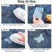CAREGY 24PCS Iron on Denim Patches Repair Kit - 4 Shades Jean Patch Set for Clothing Repair & Decoration - 3 x 4-1/4 (7.6cm x 10.8cm) - Blue - Buy Online on GoSupps.com