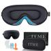 ITME Sleep Mask 100% Light Blocking Design 3D Eye Mask for Man Woman & Side Sleepers with Adjustable Elastic Strap Eye Masks for Sleeping/Travel/Yoga/Camping/Shift Work(Storage Bag+2 Pairs Earplugs)