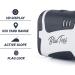 Blue Tees Golf Series 1 Slope Laser Rangefinder - 650 Yards Range, Flag Lock, Slope Measurement, Pulse Vibration, 6X Magnification - Buy Online on GoSupps.com