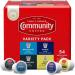 Community Coffee Variety Pack 54 Count Coffee Pods, Medium Dark Roast, Compatible with Keurig 2.0 K-Cup Brewers 4-Blend Variety 54 Count (Pack of 1)