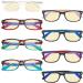 Eyekepper 8 Pack Blue Light Blocking Reading Glasses - Vintage Computer Readers with Yellow Tint +2.50 Strength - Block Harmful Blue Light - 8 Pairs - Buy Online on GoSupps.com