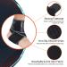 PhysFlex Ankle Brace - Adjustable Compression Sleeve for Sprained Ankle, Achilles Tendon, Plantar Fasciitis - Gray, Ideal for Men & Women - Buy Online on GoSupps.com