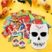 Halloween Skull White Bucket with 1lb Assorted Candies - Perfect Candy Basket for Kids, Girls, Boys, Toddlers & College Students - Buy Online on GoSupps.com