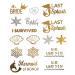 Bride to Be Gold Metallic Temporary Tattoos - 100+ Designs for Bachelorette Party - Buy Online on GoSupps.com