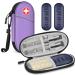 Medmax Insulin cooling bag with 2 cooling packs - diabetics bag water -repellent insulated medical pocket portable cooler bag for insulin pen and other diabetic accessories (e.g. -purple)