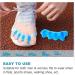 Bukihome Silicone Toe Spreader | 6 Hallux Correction Gel Toe Separators | Bunion Relief | Blue - Buy Online on GoSupps.com