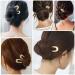 4Pcs Plus-Size U-Shaped French Hair Pins for Longer & Thicker Hair - 5.11Inch Metal Vintage Hair Sticks (2 Styles) - Buy Online on GoSupps.com