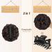 BARSDAR Claw Clip Messy Bun Hairpiece | Curly Synthetic Hair Extension for Women | Natural Black mix Chestnut Brown | Updo Chignon - Buy Online on GoSupps.com