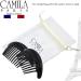 Camila Paris MP978/2 French Hair Side Combs - Black Curved Interlocking Combs for Strong Hold Bun Chignon - Women's Hair Accessories from France - Buy Online on GoSupps.com