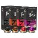 Peet's Coffee Espresso Capsules Variety Pack, Total 40 Count Single Cup Coffee Pods, Compatible with Nespresso Original Brewers, Crema Scura, Nerissimo, Ricchezza, Ristretto - 10 Count (Pack of 4) Variety Pack - 40 Capsules