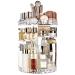 Makeup Organizer for Vanity - ZQQZAN 360 Rotating Makeup Organizer Perfume Organizer Clear Makeup Organizer with 6 Adjustable Layers