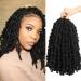 Bileaf Butterfly Locs Crochet Hair 14 Inch 6 Pack Pre looped Crochet Butterfly Locs Crochet Braids Distressed Butterfly Faux Locs Crochet Hair for Black Women Soft Locs Crochet Hair Natural Black (14inch 1B) 14 Inch (P...