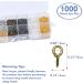 1000 PCS Small Self Tapping Screw Eye Pins Hooks in 6 Colors (4  8mm/0.15  0.3inch) - Buy Online on GoSupps.com