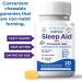 CalmCo Adult Sleep Aid Non-Habit Forming Sleep Support with Diphenhydramine HCl 25 mg Nighttime Sleep Aid Chewable Gels Promotes Better Sleep and Helps You Fall Asleep Faster 20 Count - Buy Online on GoSupps.com