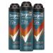 Degree Men Advanced Antiperspirant Deodorant Dry Spray Sweat and Odor Protection Adventure Deodorant For Men With MotionSense Technology 3.8 oz, Pack of 3