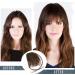BARSDAR Clip in Fringe Human Hair 100% Real Hair Extensions - 6# Medium Brown French Bangs for Women - Buy Online on GoSupps.com