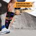 3 Pairs Plus Size Compression Socks 20-30 mmHg for Wide Calf - 3XL 3PCS Purple Black Blue - Buy Online on GoSupps.com