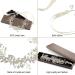 Ayliss Women's Crystal Rhinestone Pearl Wedding Headband & Necklace Set - Handmade Bridal Hair Accessories in Silver - Buy Online on GoSupps.com
