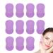 Silicone Face Scrubber - Manual Facial Cleansing Brush |10 Silicone Facial Cleansing Brush | Handle Face Silicone Scrubber Small Brush - Women Men Daily Skincare Face Brush Purple