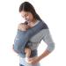 Ergobaby embrace baby carrier for newborns from birth extra soft belly carrier baby carrier bag ergonomic oxford-blue 1 piece (1 Pack) soft knit oxford blue