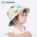 LANGZHEN Baby Girls Beach Sun Protection Hat w/ Chin Strap | Colorful Dinosaurs | 2-4 Years - Buy Online on GoSupps.com