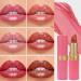  Qukoielly Travel Lipstick Kit Moisturizing Lip Gloss Stick | Waterproof Lipstick with Tinted Effect and Glitter for Women and Girls - Everyday Use Wedding and - Buy Online on GoSupps.com