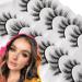 Cat Eye Faux Mink Fluffy 3D Volume Wispy Eyelashes - 7 Pair Pack by Lanflower - Buy Online on GoSupps.com