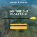 Spencer & Whitney SUP Paddle - 3-Piece Adjustable Stand Up Paddle with Groove Design, Alloy Material, Yellow - Buy Online on GoSupps.com