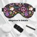 Peace Love and Dove Flower Power Sleep Mask | Adjustable Double-Sided Eye Mask | Soft Eye Covers for Shading & Reducing Eye Edema | International Shipping Available - Buy Online on GoSupps.com