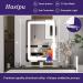 Hasipu Vanity Mirror - 16 12 LED Lighted Makeup Mirror with Smart Touch Controls and 3 Modes Light - 360 Rotation, Round White - Buy Online on GoSupps.com