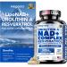 Liposomal Nad+ Resveratrol 1080mg 120 Capsules Large Supply Nad+ Supplement With Urolithin A PQQ CoQ10 Alpha Lipoic for Men& Women Cellular Support Anti-Aging Antioxidant and Energy Booster