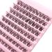 Bransfy Cluster Lashes D Curl 100 Pcs | Natural Look False Eyelashes Extension | Reusable DIY Eyelash Extension | Super Thin Band | Soft & Comfortable | D 0.07 8-16mm - Buy Online on GoSupps.com