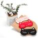 Drizzle Cat Eye Mask - Natural Silk Sleep Mask for Cute and Soft Sleeping (Red) - Buy Online on GoSupps.com