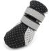 Zunea Dog Boots for Summer - Slide-Resistant & Reflective Soft Mesh Shoes for Small Dogs | Adjustable & Heat-Resistant - 4-Pack (Black) - Buy Online on GoSupps.com