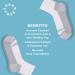 6-Pack Medium White Sugar Free Sox Gift Box Active-Fit Cushioned Ankle Socks - Non-Binding Comfort - Buy Online on GoSupps.com