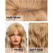 WOKESTAR Golden Blonde Bob Curly Wig 12 with Fringe - Short Synthetic Wavy Wig for Women - Buy Online on GoSupps.com