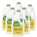 Seventh Generation Dishwasher Detergent Gel Liquid Soap Lemon Scent Dish Detergent 42 oz, Pack of 6