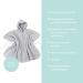 Mabyen Baby Hooded Bathrobe - 100% Organic Cotton Baby Poncho in Light Grey | Eco-Friendly One Size International Shipping - Buy Online on GoSupps.com