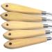 AebDerp 5-Piece Big Palette Knife Set for Oil, Canvas & Acrylic Painting - Wooden Handle Spatula Shovel Paint Knives (P1) - Buy Online on GoSupps.com